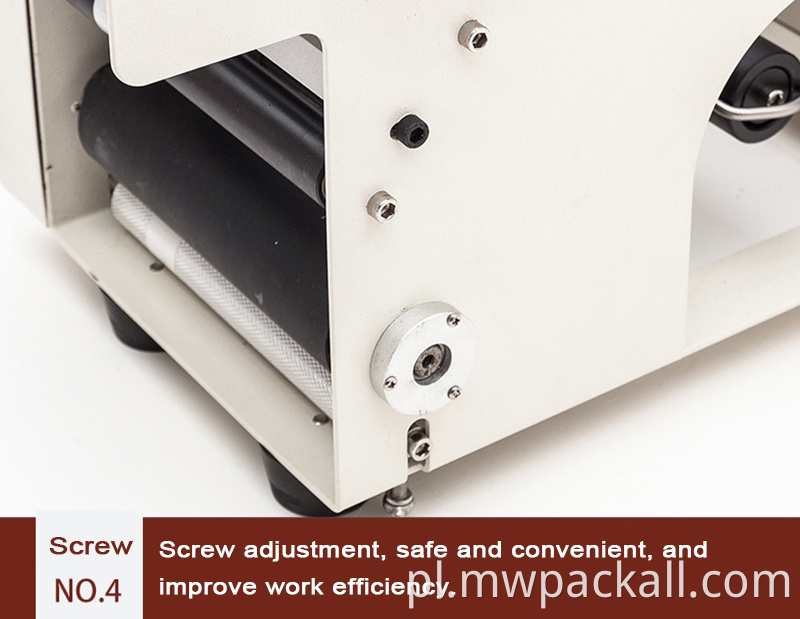 Mała pojemność Ręczna okrągła butelka wina / butelka wody MT-50 Maszyna do etykietowania / maszyna do etykiet